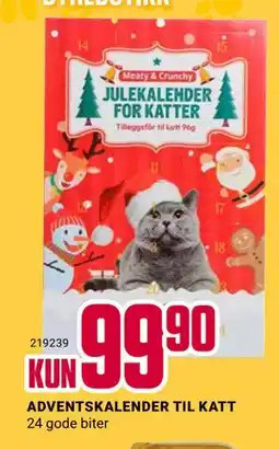 Europris ADVENTSKALENDER TIL KATT, NOK 99.9 tilbud