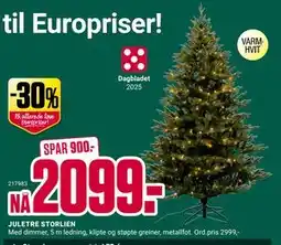 Europris JULETRE STORLIEN, NOK 2099 tilbud
