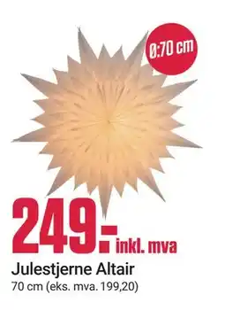 Europris Julestjerne Altair, NOK 249 tilbud