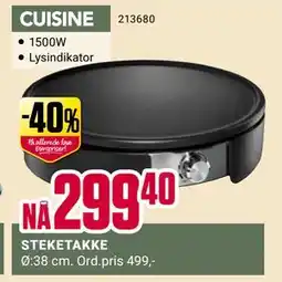 Europris STEKETAKKE, NOK 299.4 tilbud