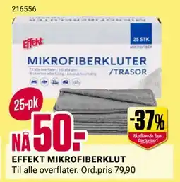 Europris EFFEKT MIKROFIBERKLUT, NOK 50 tilbud