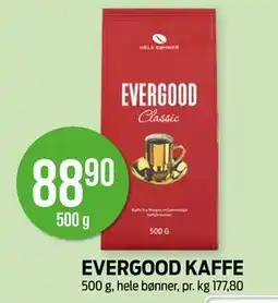 Kiwi EVERGOOD KAFFE, NOK 88.9 tilbud