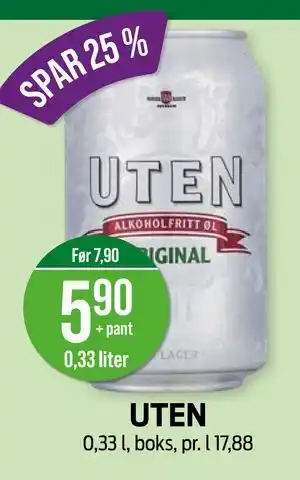 Kiwi UTEN, NOK 5.9 tilbud