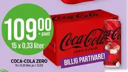 Kiwi COCA-COLA ZERO, NOK 109 tilbud