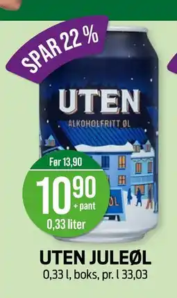 Kiwi UTEN JULEØL, NOK 10.9 tilbud