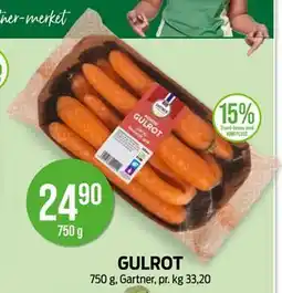 Kiwi GULROT, NOK 24.9 tilbud