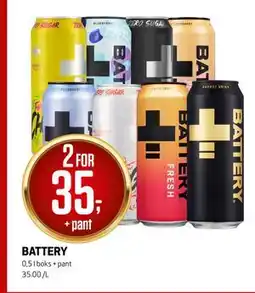 Bunnpris BATTERY, NOK 35 tilbud