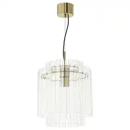 IKEA Stockholm 2025 Taklampe, glass/messingbelagt, 38 cm tilbud
