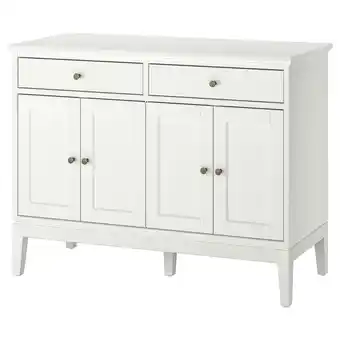 IKEA IdanÄs Skjenk, hvit, 124x50x95 cm tilbud