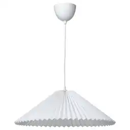 IKEA Kuddlava / havsdjup Taklampe, plissert hvit, 59 cm tilbud