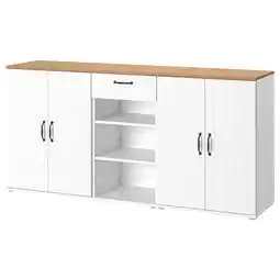 IKEA Skruvby Oppbevaringskombinasjon, hvit, 190x90 cm tilbud