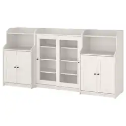 IKEA Hauga Oppbevaringskombinasjon, hvit, 244x46x116 cm tilbud