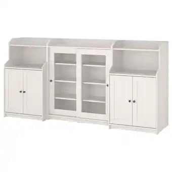 IKEA Hauga Oppbevaringskombinasjon, hvit, 244x46x116 cm tilbud
