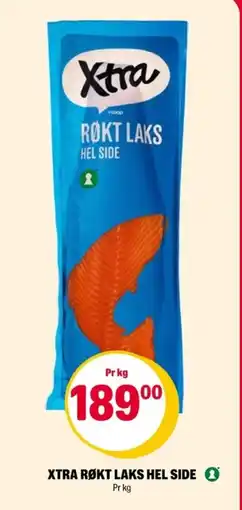 Coop Extra XTRA Røkt laks hel side tilbud