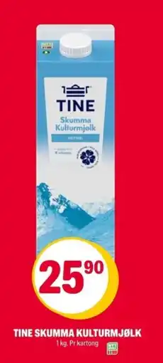 Coop Extra TINE Skumma kulturmjølk tilbud