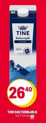 Coop Extra TINE Kulturmjølk tilbud