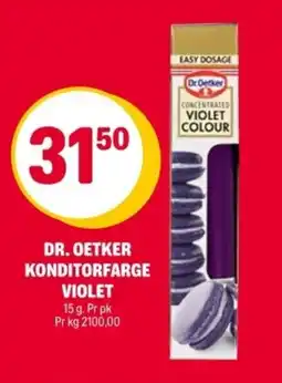 Coop Extra DR. OETKER Konditorfarge violet tilbud