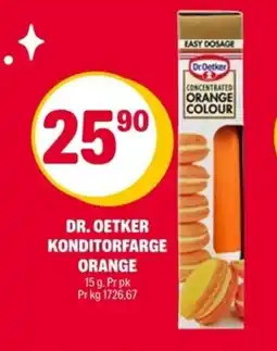 Coop Extra DR. OETKER Konditorfarge orange tilbud