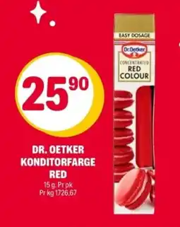 Coop Extra DR. OETKER Konditorfarge red tilbud