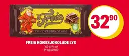 Coop Extra FREIA Kokesjokolade lys tilbud