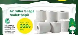 Felleskjøpet Katrin Plus toalettpapir, NOK 329 tilbud