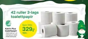 Katrin Plus toalettpapir, NOK 329