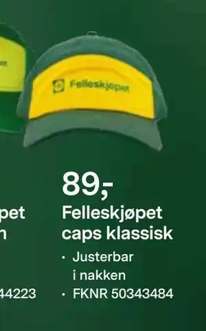 Felleskjøpet caps klassisk, NOK 89