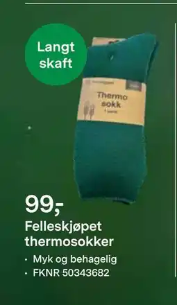 Felleskjøpet Felleskjøpet thermosokker, NOK 99 tilbud