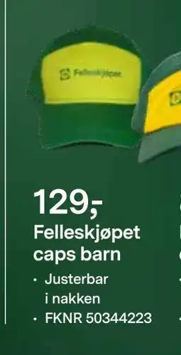 Felleskjøpet Felleskjøpet caps barn, NOK 129 tilbud