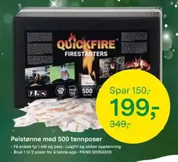 Felleskjøpet Peistønne med 500 tennposer, NOK 199 tilbud