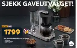 Megaflis Wilfa Performance kaffetrakter CM7T-125 titanium, NOK 1799 tilbud