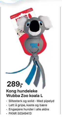 Felleskjøpet Kong hundeleke Wubba Zoo koala L, NOK 289 tilbud