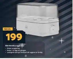 Megaflis Obh Nordica eggkoker, NOK 199 tilbud