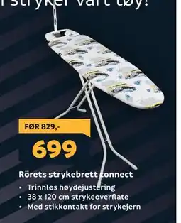 Megaflis Rörets strykebrett connect, NOK 699 tilbud