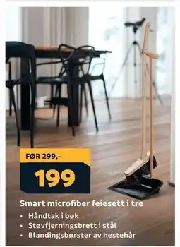 Megaflis Smart microfiber feiesett i tre, NOK 199 tilbud