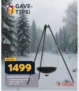 Megaflis Espegard bålpanne Lun 60, NOK 1499 tilbud