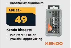 Megaflis Kendo bitssett, NOK 49 tilbud