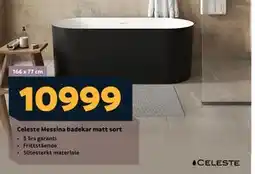 Megaflis Celeste Messina badekar matt sort, NOK 10999 tilbud