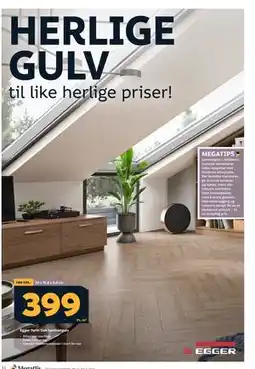 Megaflis Egger Turin Oak laminatgulv., NOK 399 tilbud