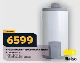 Megaflis Høiax Titanium Eco 250 varmtvannsbereder, NOK 6599 tilbud