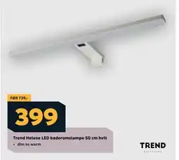 Megaflis Trend Helene LED baderomslampe 50 cm hvit, NOK 399 tilbud