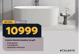 Megaflis Celeste Messina badekar lys grå, NOK 10999 tilbud