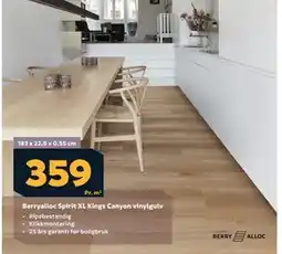 Megaflis Berryalloc Spirit XL Kings Canyon vinylgulv, NOK 359 tilbud