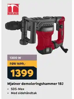 Megaflis Mjølner demoleringshammer 18J, NOK 1399 tilbud