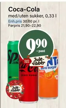 Nærbutikken Coca-Cola, NOK 9.9 tilbud