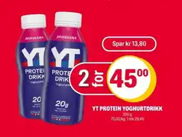 Coop Extra YT Protein yoghurtdrikk tilbud