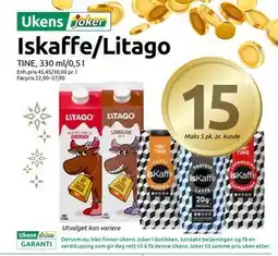 Joker Iskaffe/Litago, NOK 15 tilbud