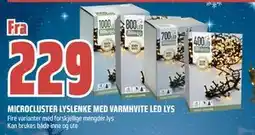 Obs Bygg MICROCLUSTER LYSLENKE MED VARMHVITE LED LYS tilbud