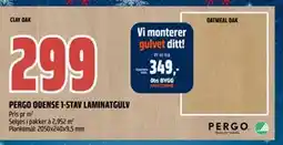 Obs Bygg PERGO ODENSE 1-STAV LAMINATGULV, NOK 299 tilbud