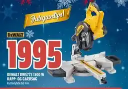 Obs Bygg DEWALT DWS773 1300 W KAPP- OG GJÆRSAG, NOK 1995 tilbud